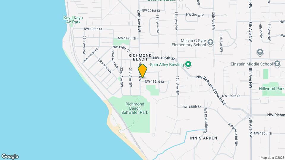 19202 20th Ave NW, Unit Coastal Suite Map and Location Details