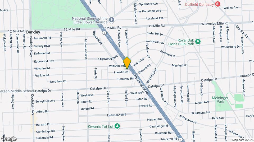 1256 Franklin Rd Mapa y Detalles de la Ubicación