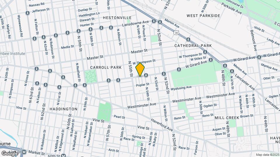 5422 W Girard Ave Map and Location Details