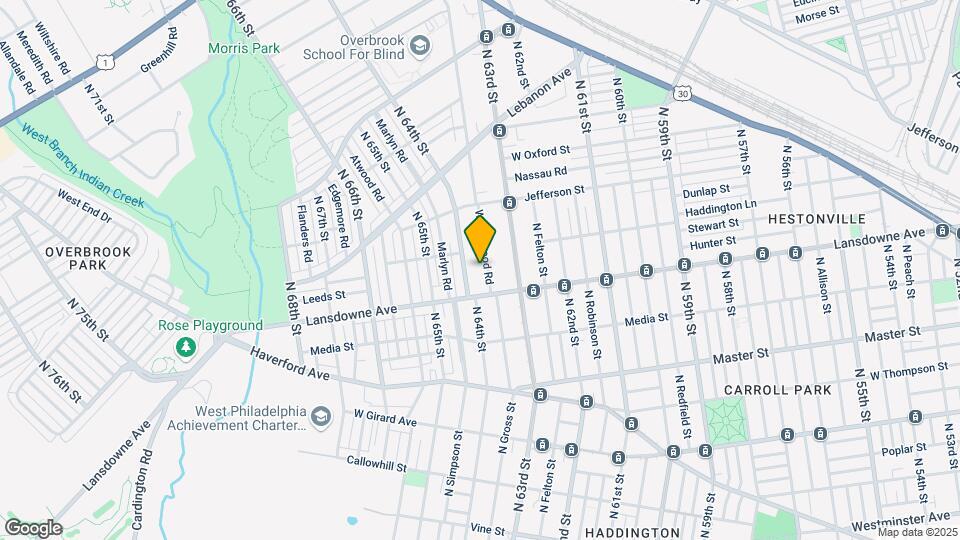 820 Wynnewood Rd Map and Location Details
