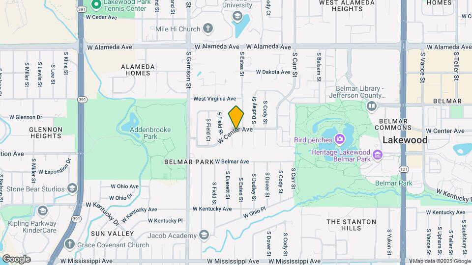8854 W Center Ave Map and Location Details