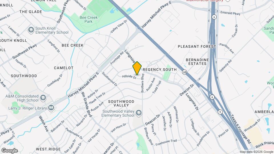 1521 Hillside Dr, Unit CS Map and Location Details