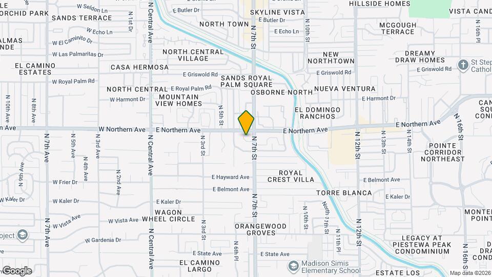 7840 N 7th St Map and Location Details
