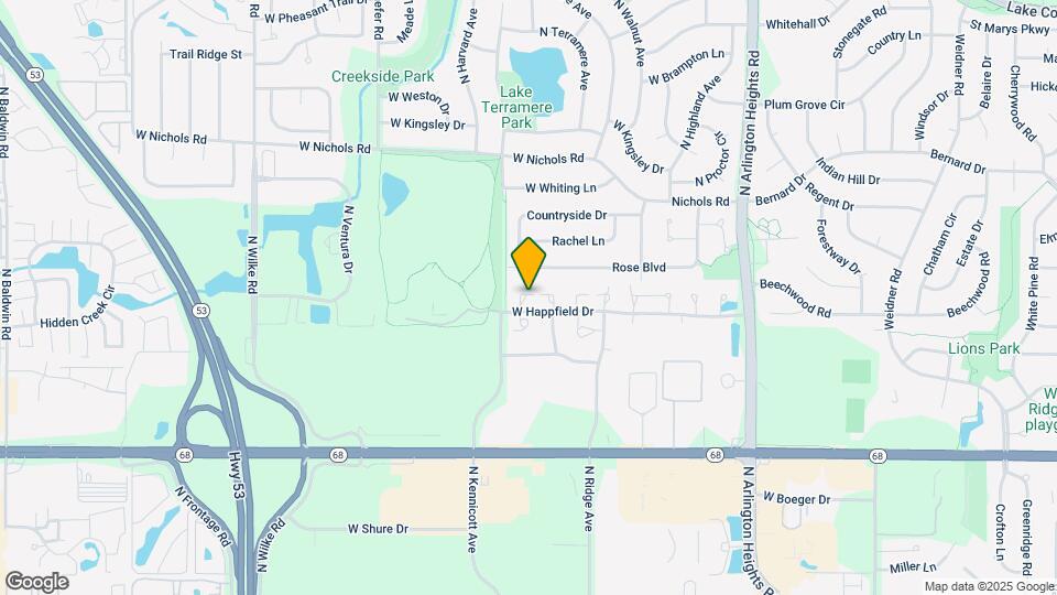 906 W Happfield Dr Map and Location Details