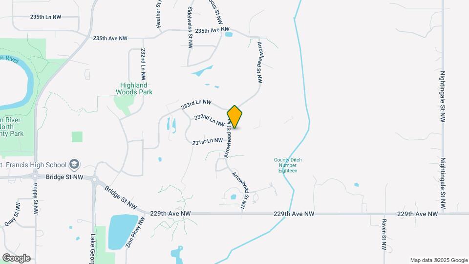 23179 Arrowhead St NW Map and Location Details