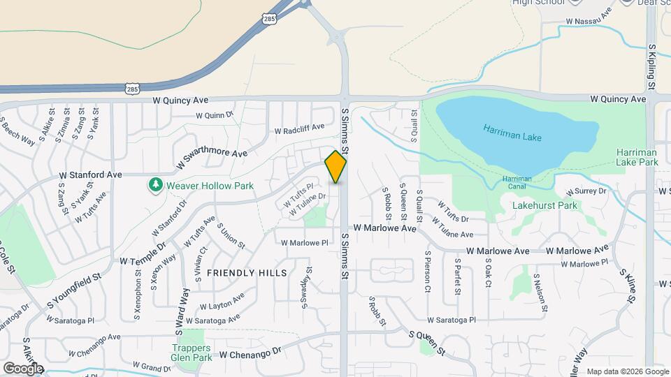 4603 S Simms Ct Map and Location Details