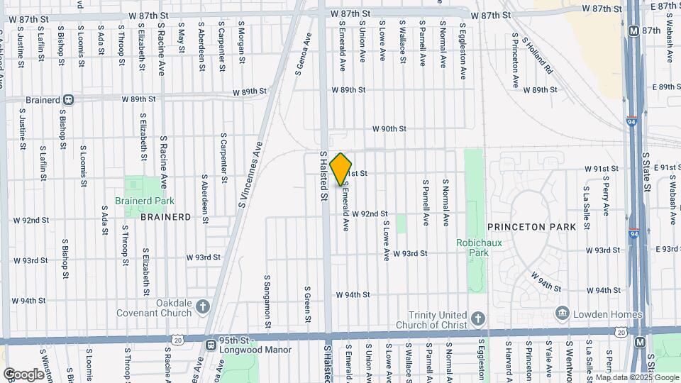9126 S Emerald Ave Map and Location Details