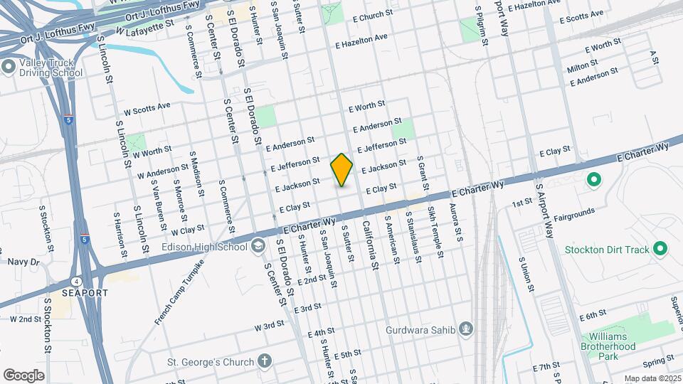 401 E Clay St Map and Location Details
