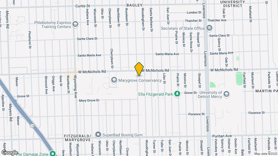 16786 Greenlawn Map and Location Details