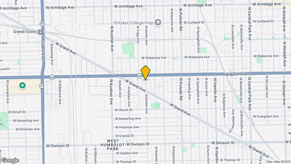 1540 N Keeler Ave Mapa y Detalles de la Ubicación