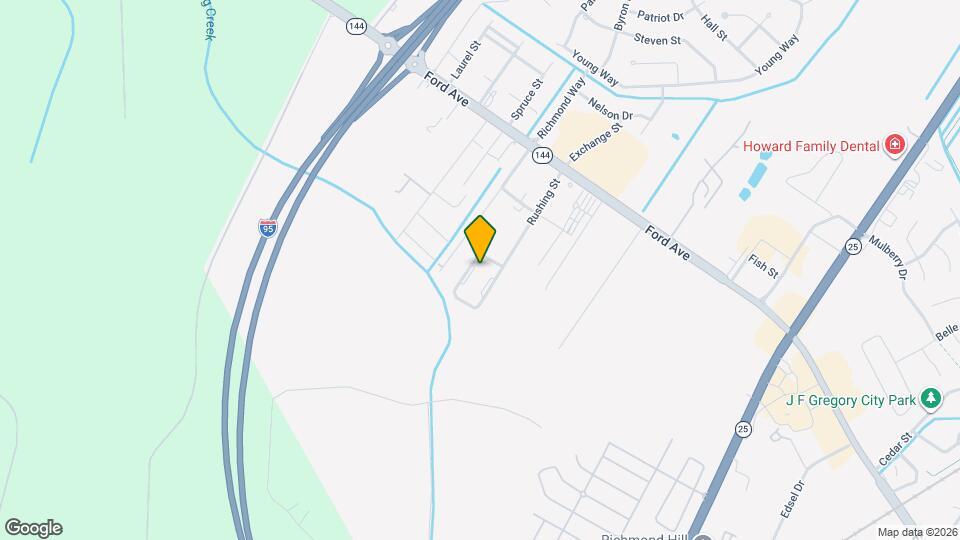 1050 Rushing St Map and Location Details