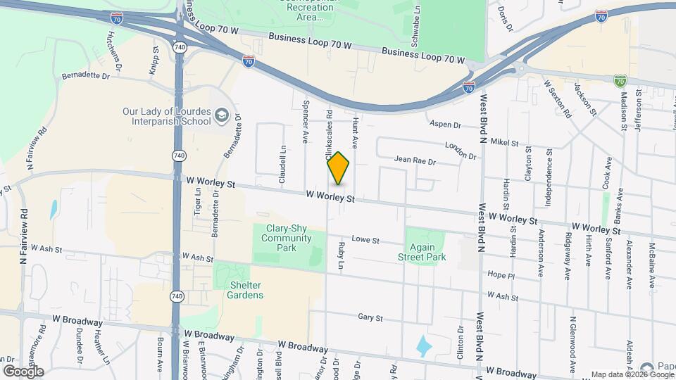 1509 W Worley St Map and Location Details