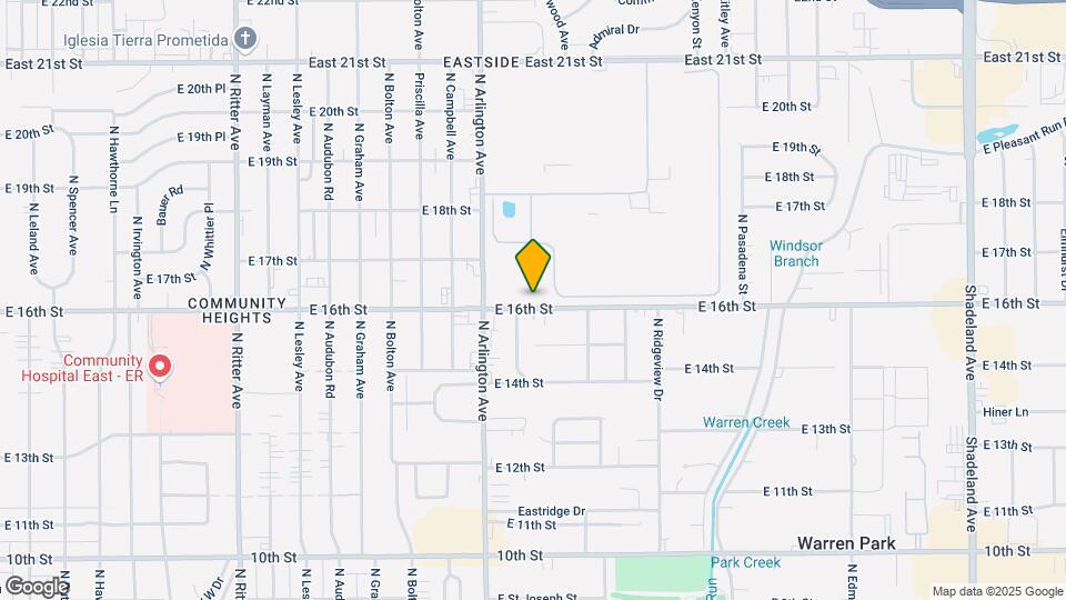 6050-6068 E 16th St Mapa y Detalles de la Ubicación