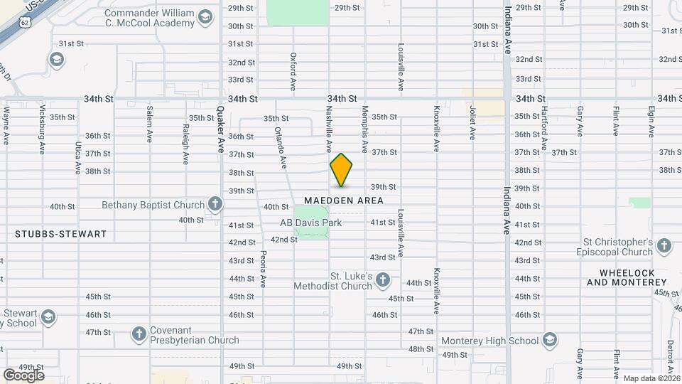 3811 39th St Map and Location Details