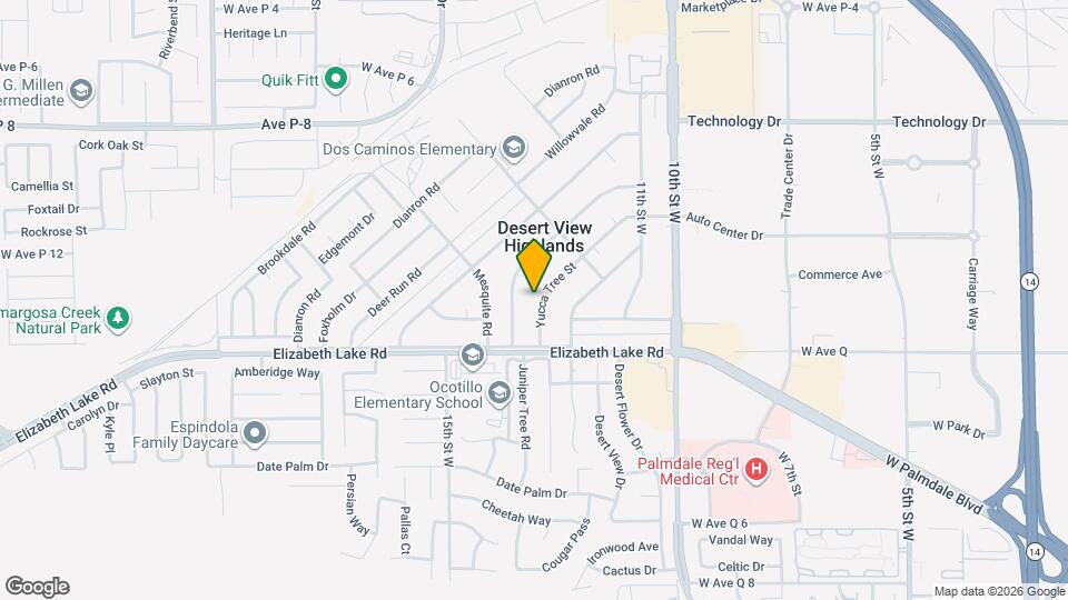 38849 Yucca Tree St Map and Location Details