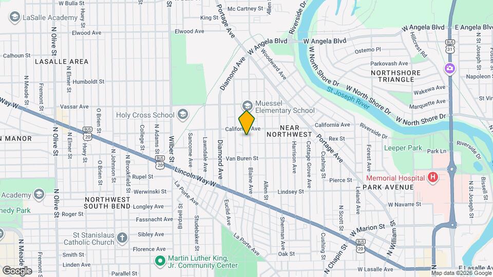 909 Blaine Ave Map and Location Details