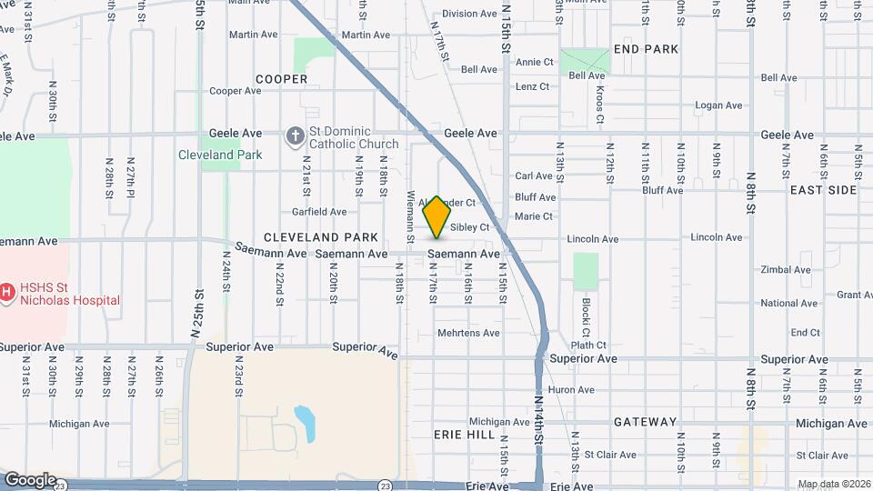 1638 Saemann Ave, Unit 1638 Saemann Ave Map and Location Details