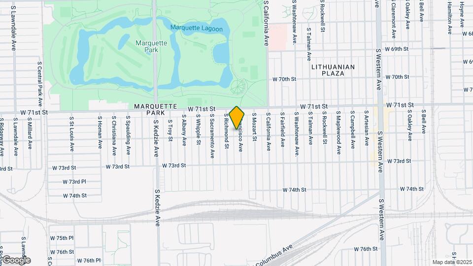 7154 S Francisco Ave Map and Location Details