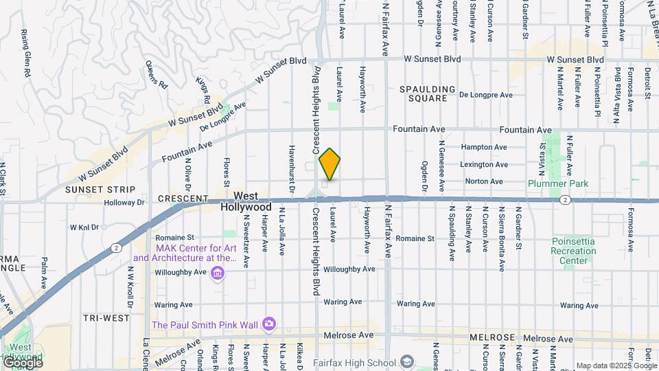 8016-8020 Norton Ave Mapa y Detalles de la Ubicación