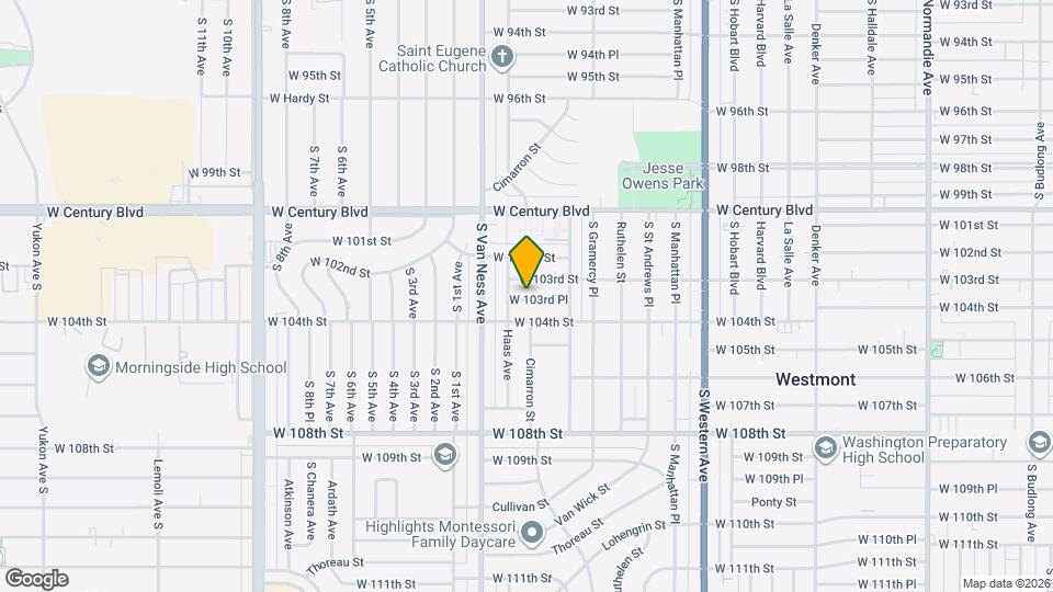 2115-2117 W 103rd Pl Map and Location Details