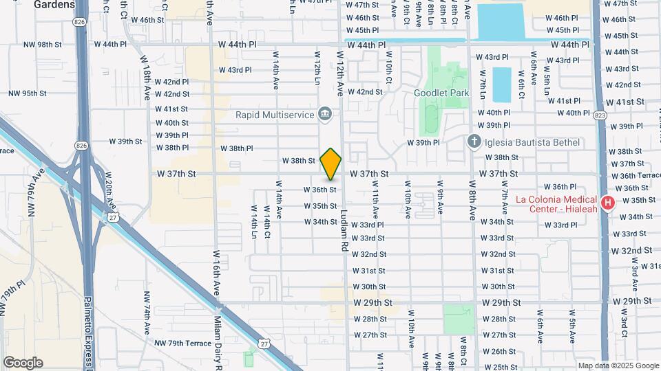1225 W 36th St Map and Location Details