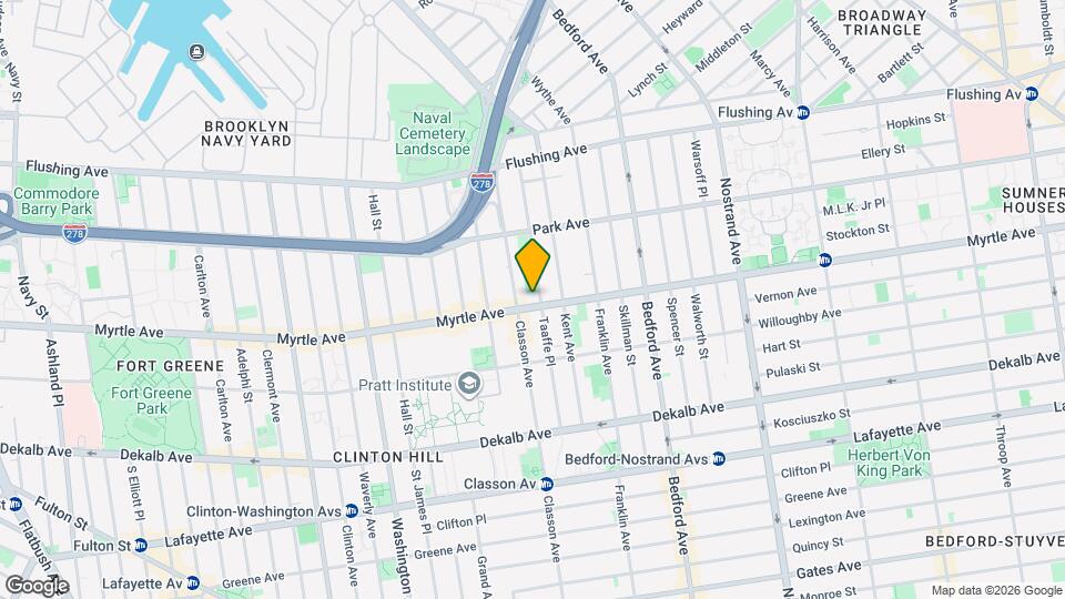 595 Myrtle Ave, Unit 4a Map and Location Details