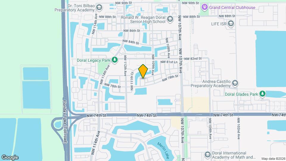 7876 NW 109th Path Map and Location Details