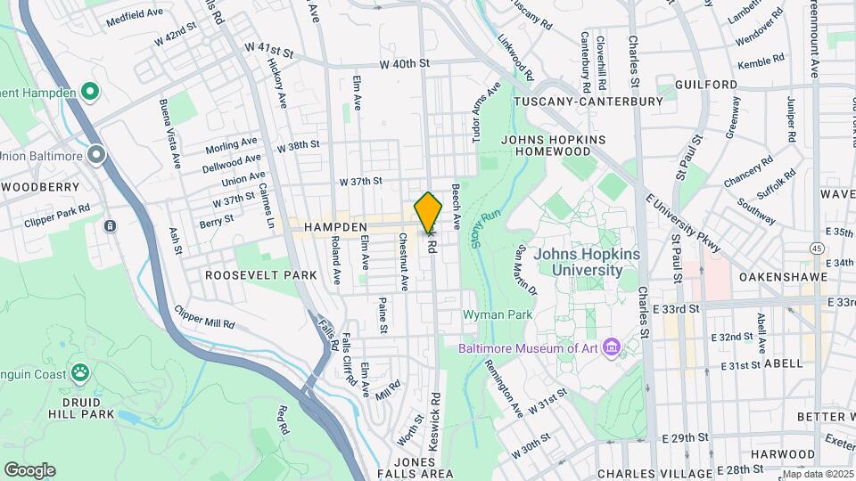 3528 Keswick Rd Map and Location Details