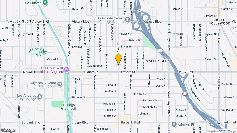 6025 Whitsett Ave Map and Location Details
