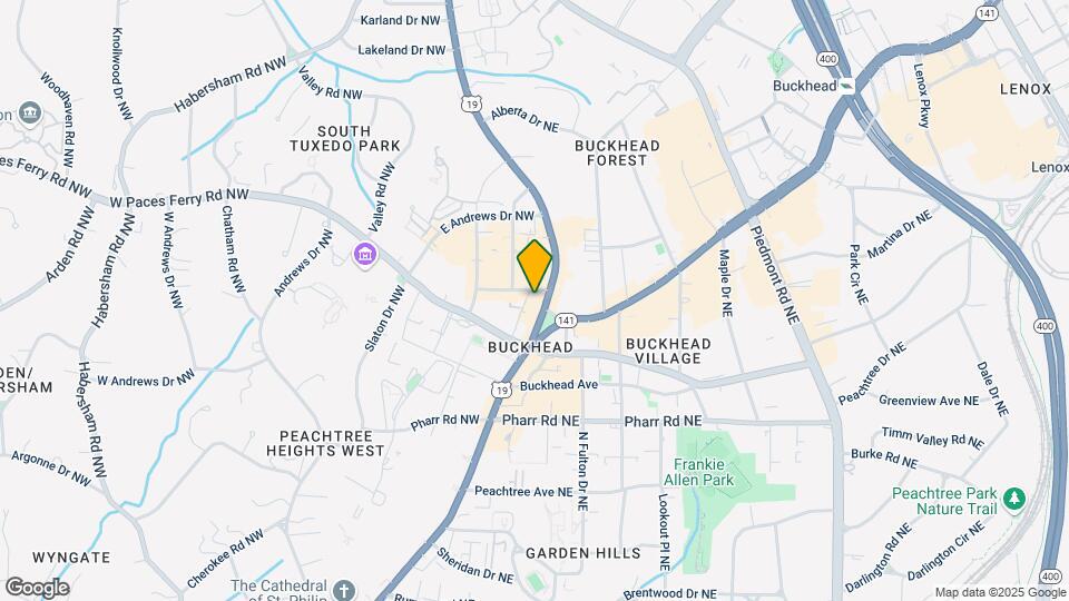 Hanover Buckhead Village Map and Location Details