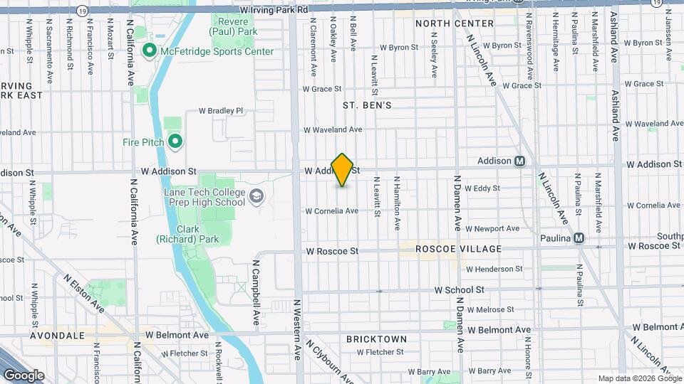 3529 N Oakley Ave, Unit #2 Map and Location Details