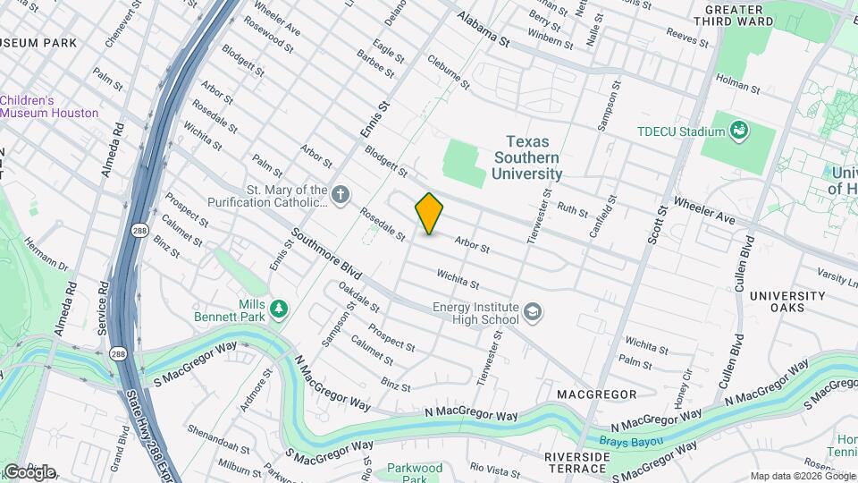 3315 Rosedale St Map and Location Details