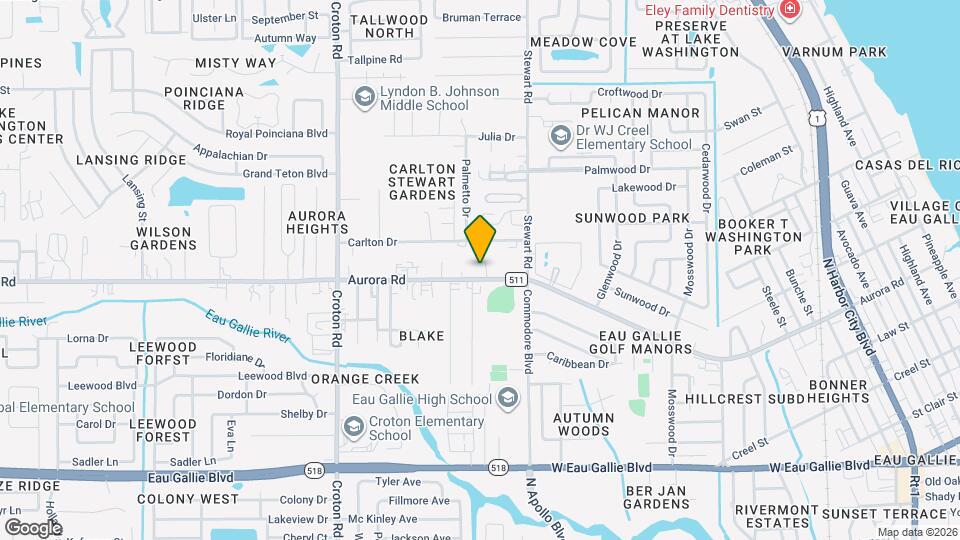 1704 Aurora Rd Map and Location Details