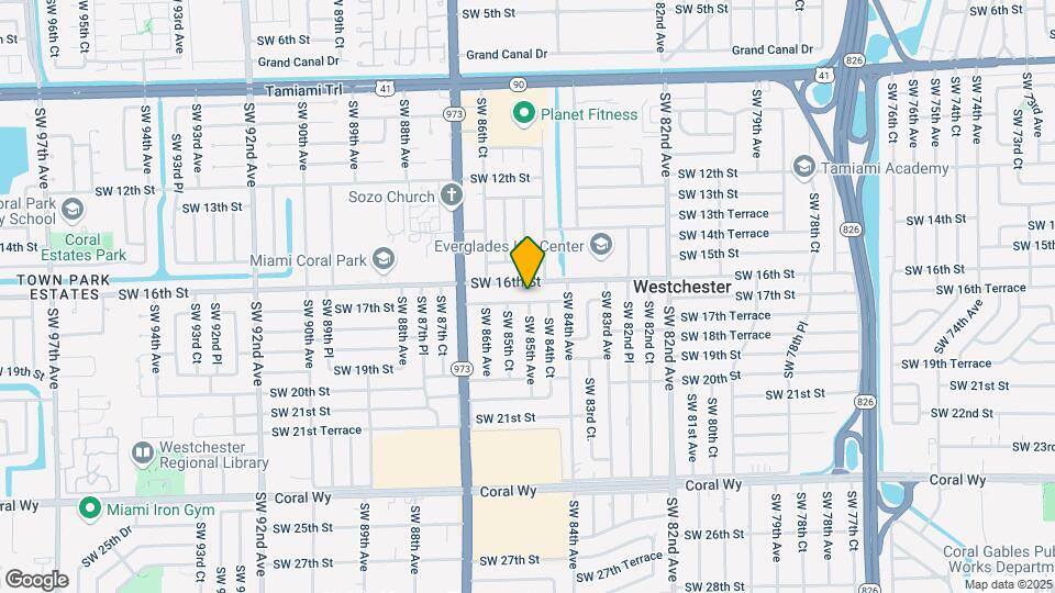 8501 SW 16th Ter Mapa y Detalles de la Ubicación