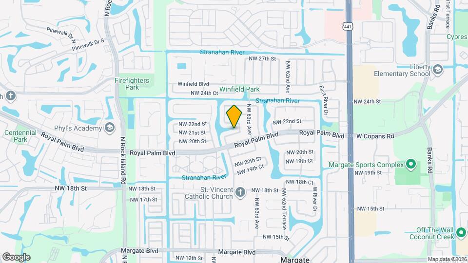 6433 NW 21st Ct Map and Location Details