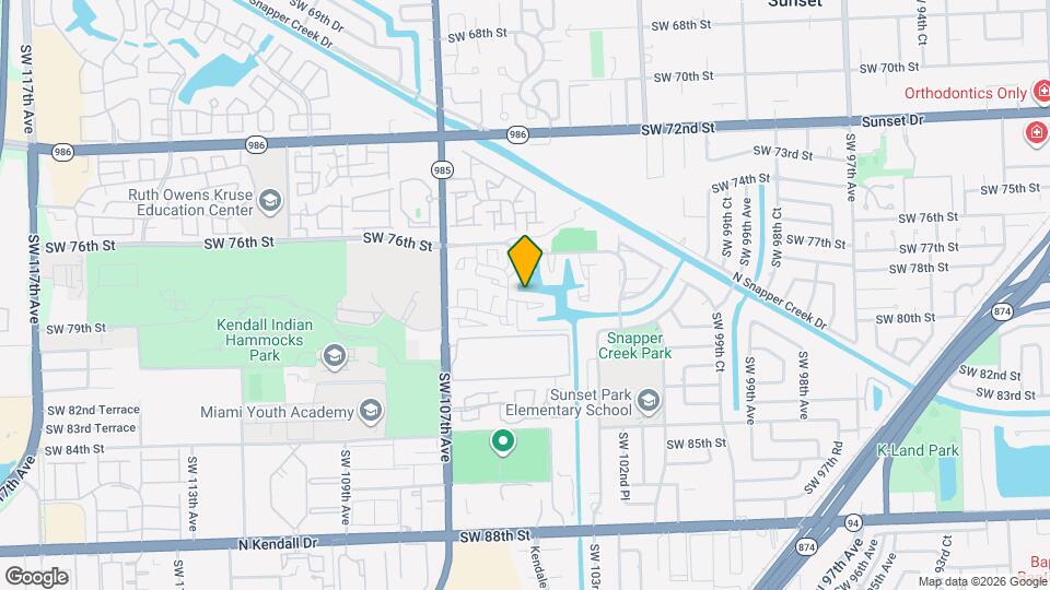 10485 SW 78th St Map and Location Details