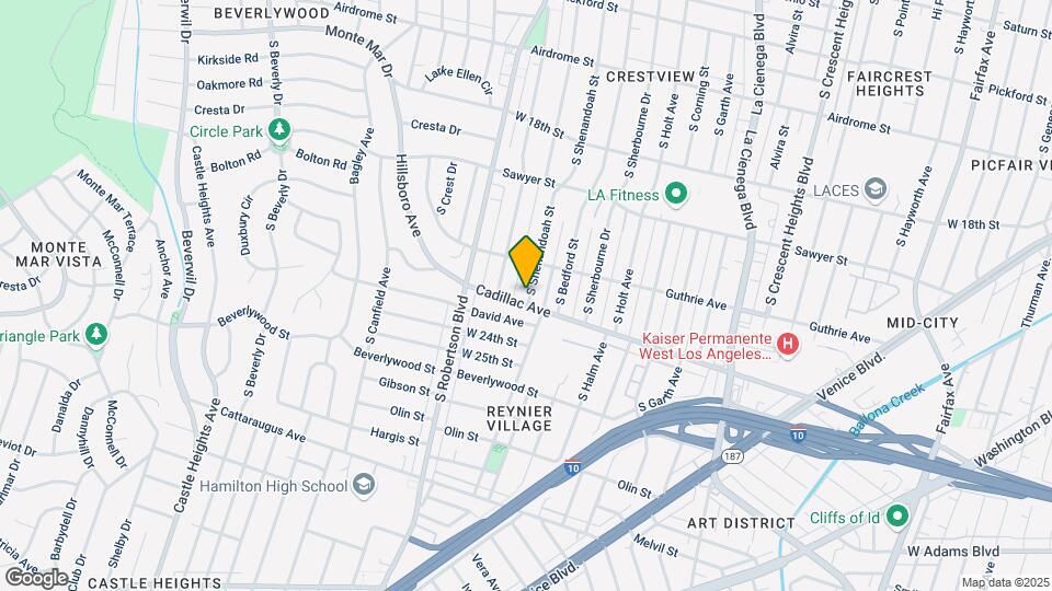 2033 S Shenandoah St Map and Location Details