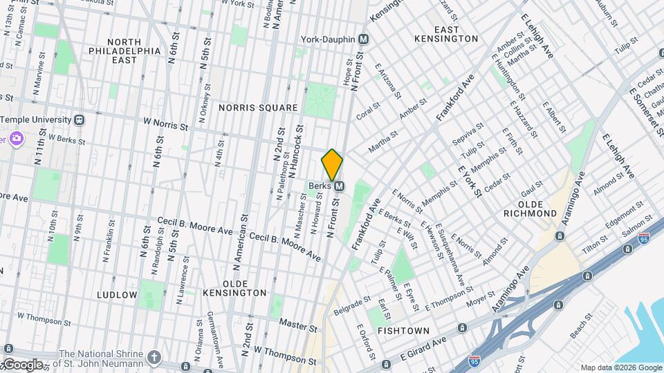 102 W Berks St, Unit 205 Map and Location Details