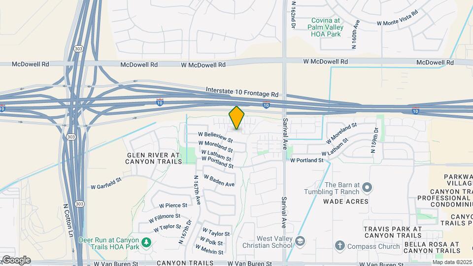 1256 N 165th Ave Mapa y Detalles de la Ubicación