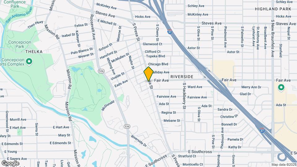 4011 S Presa St Map and Location Details