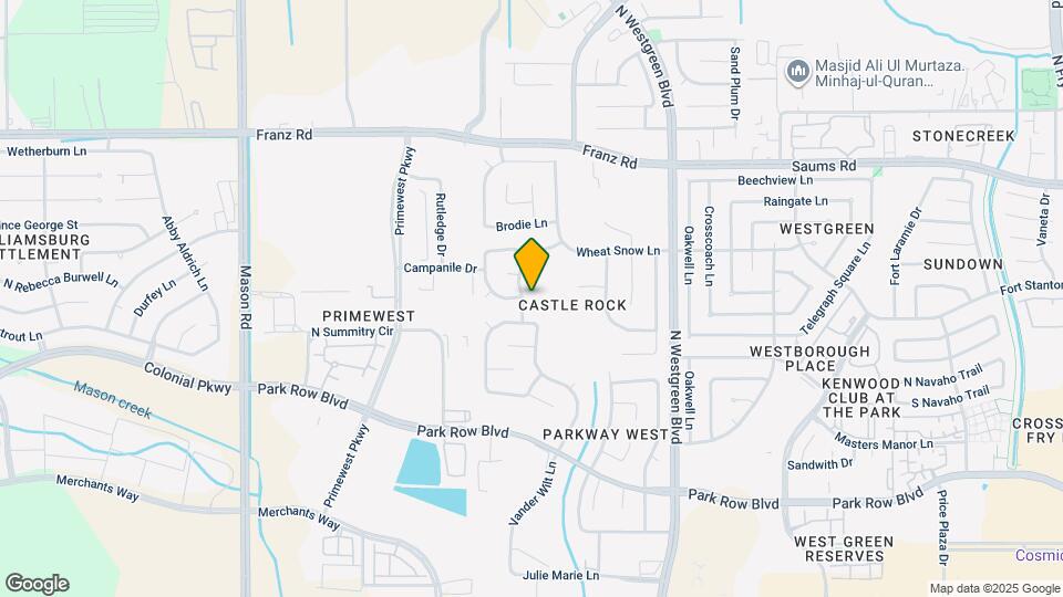 2122 Thorn Berry Creek Ln Map and Location Details