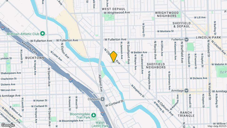 1472 W Webster Ave Map and Location Details