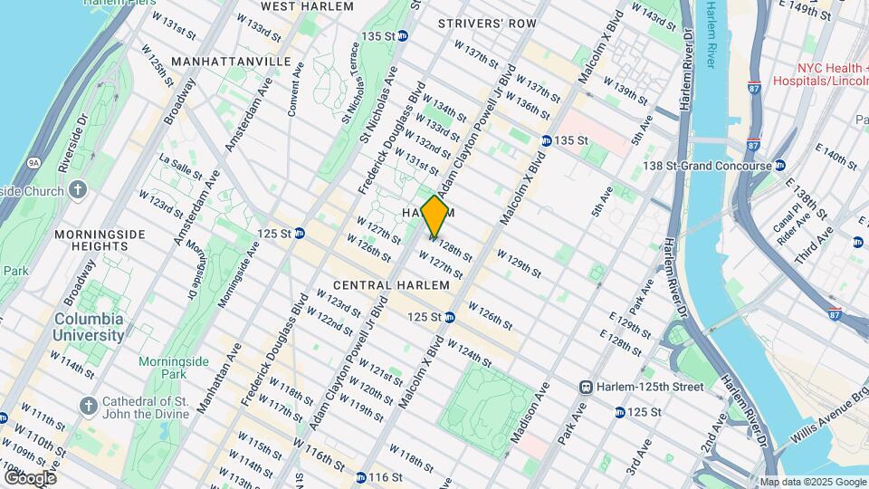 152 W 128th St Map and Location Details