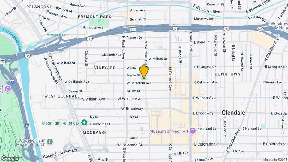 405 W California Ave Map and Location Details