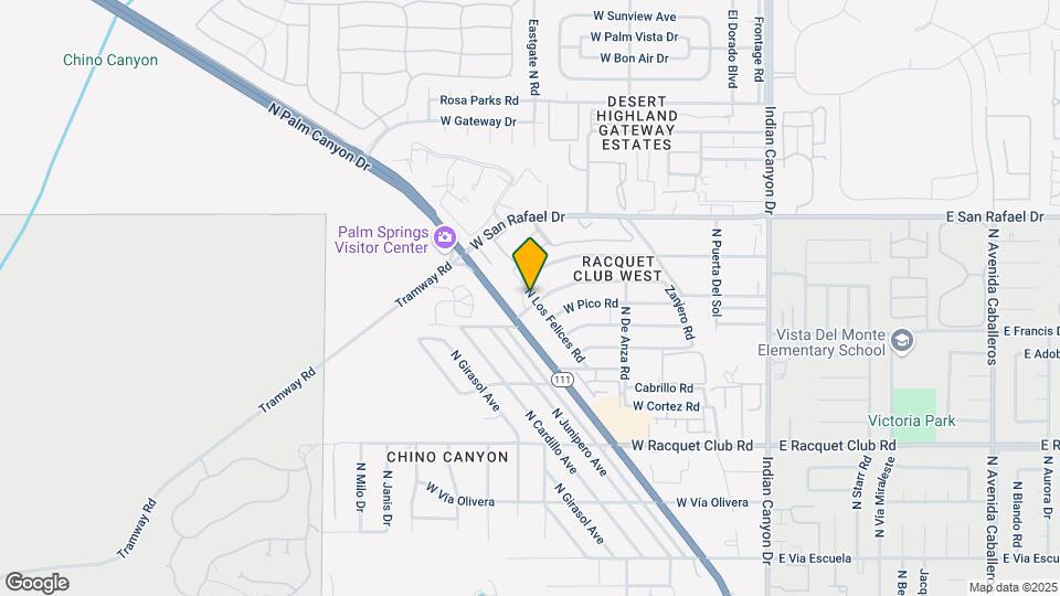 2801 N Los Felices Rd Map and Location Details