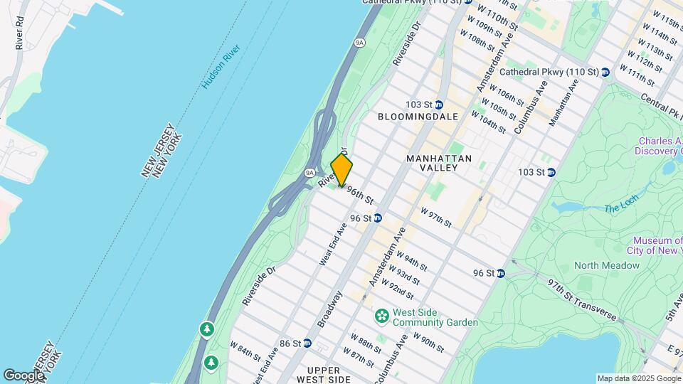 320 W 96th St Map and Location Details