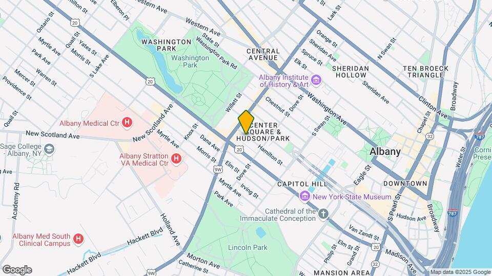 386 Hamilton St, Unit Garden Apartment Map and Location Details