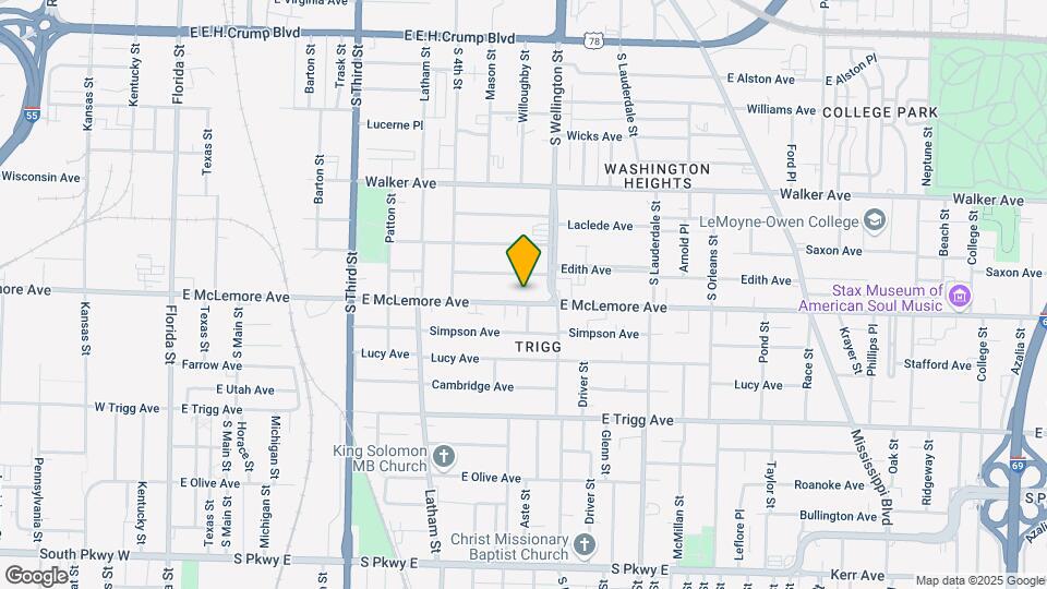 412 E McLemore Ave Map and Location Details