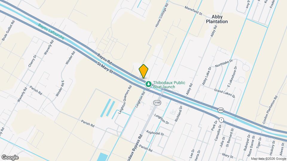 1834 Bayou Rd Map and Location Details
