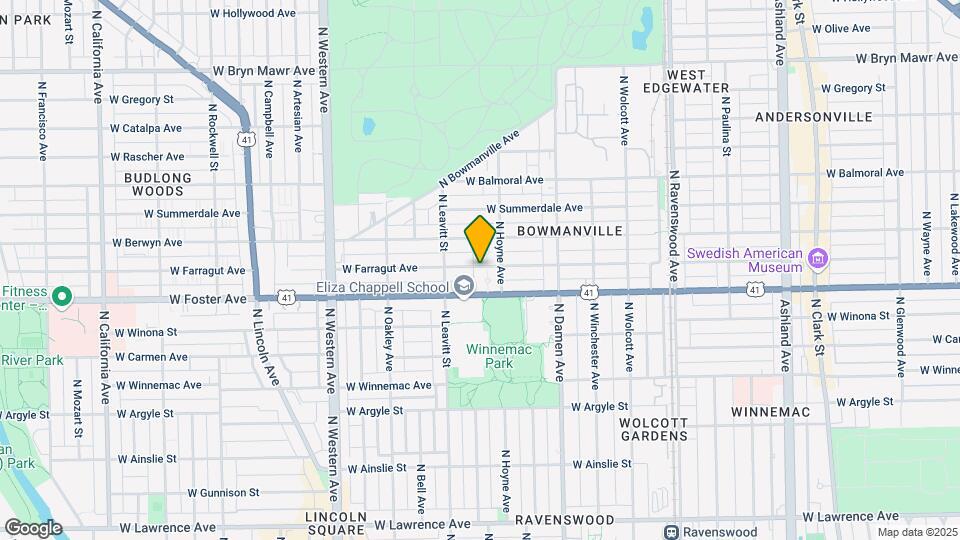 2117 W Farragut Ave Map and Location Details
